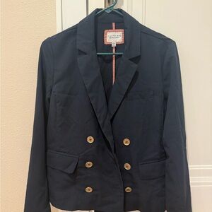 Forever 21 Navy Double-Breasted Blazer